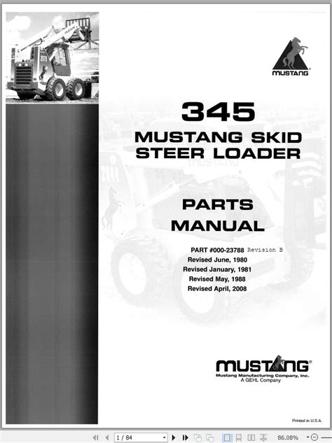 mustang skid steer service manual|mustang skid steer replacement parts.